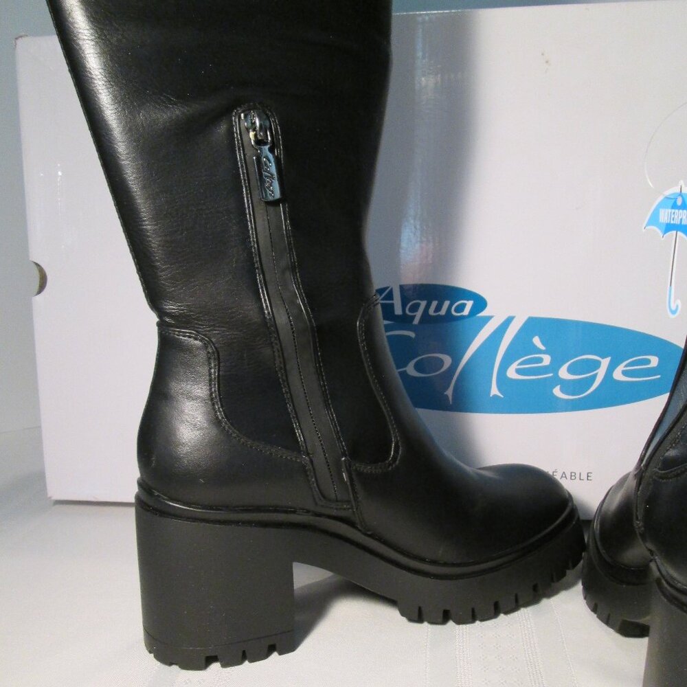 Aqua College Waterproof Ria Tall Stretch Boots Sz 6 NIB - Picture 5 of 13